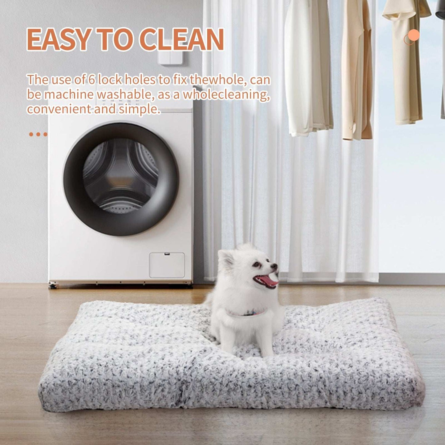 Dog Crate Bed Pad - Rose Velvet Circle - Purrfect Pet Haven