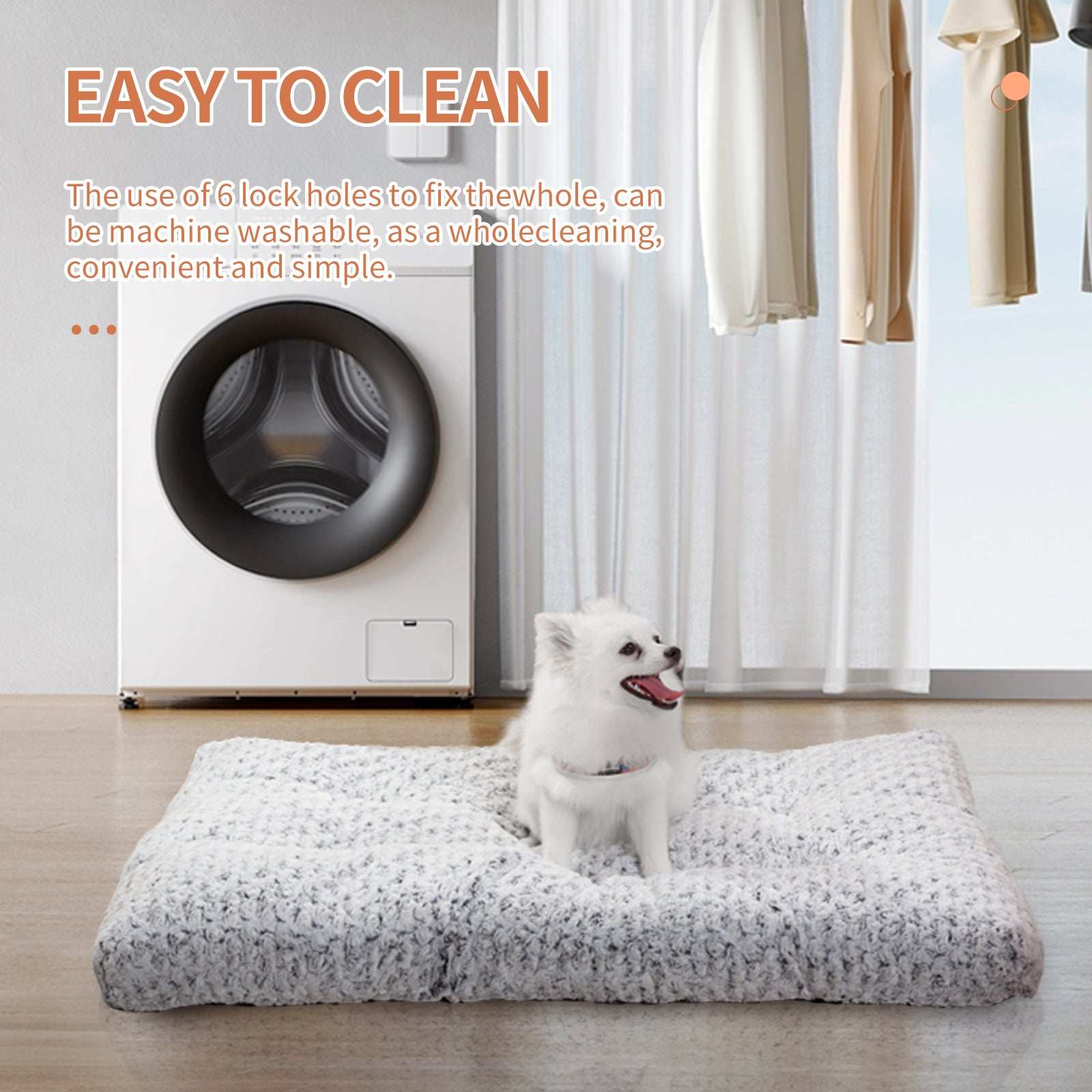 Dog Crate Bed Pad - Rose Velvet Circle - Purrfect Pet Haven
