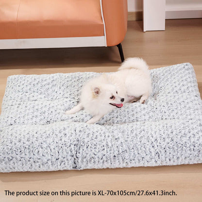 Dog Crate Bed Pad - Rose Velvet Circle - Purrfect Pet Haven