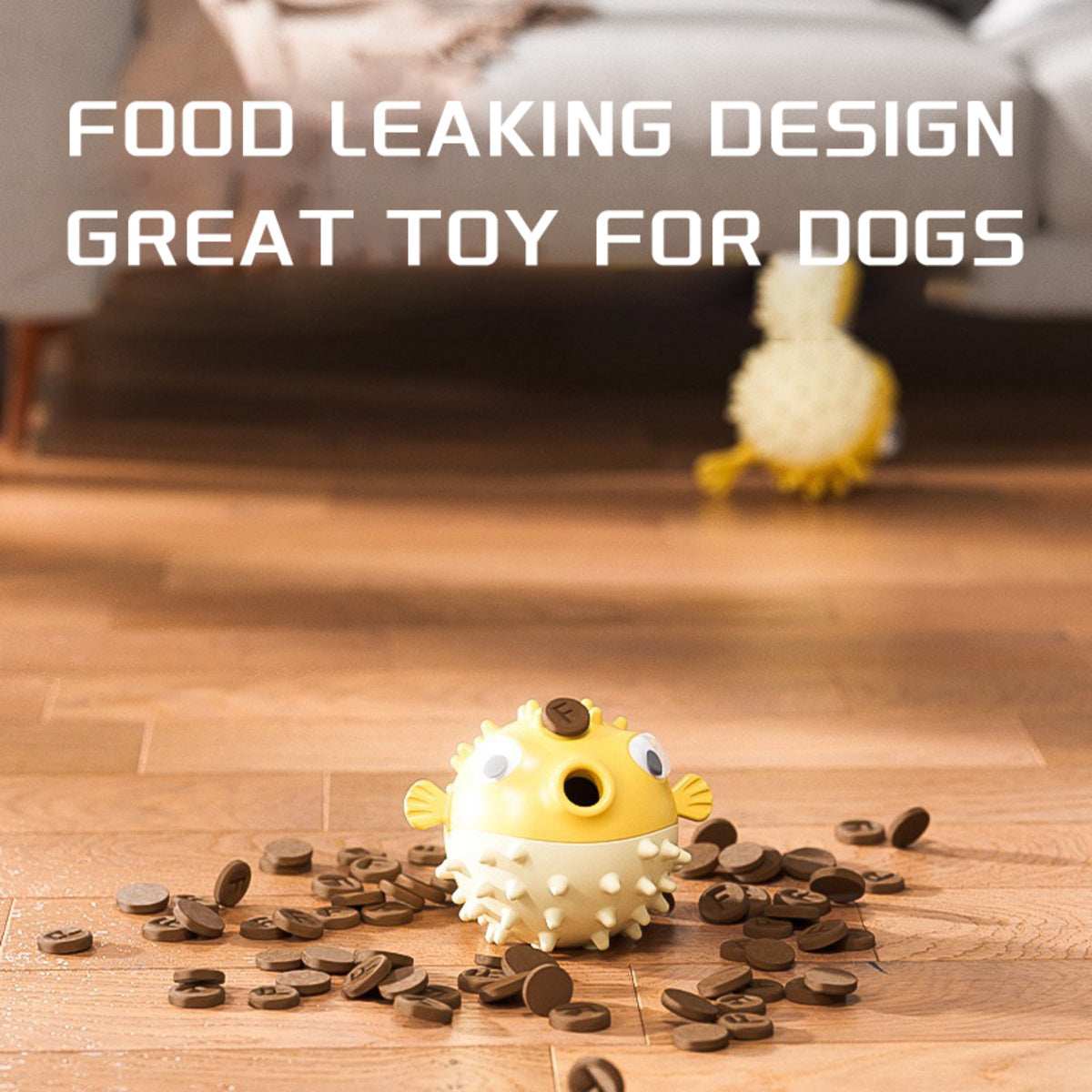 Fish-Shaped Dog Chew Toy - Squeaky Dental Toy for Aggressive Chewers All Sizes - Purrfect Pet Haven