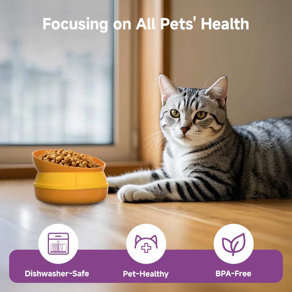 Hamburger Pet Bowl Set - 5-in-1 Slow Feeder with Lick Mat - Purrfect Pet Haven
