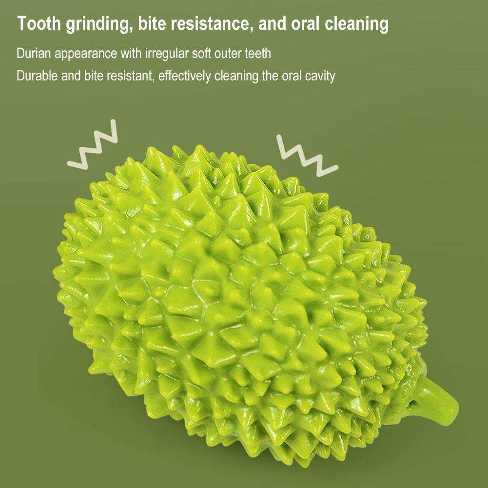 Durian-Shaped Dog Chew Toy - Bite-Resistant Dental Ball for Teeth Cleaning - Purrfect Pet Haven