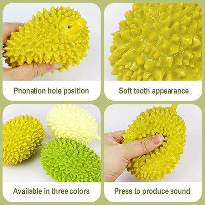 Durian-Shaped Dog Chew Toy - Bite-Resistant Dental Ball for Teeth Cleaning - Purrfect Pet Haven