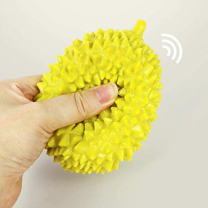 Durian-Shaped Dog Chew Toy - Bite-Resistant Dental Ball for Teeth Cleaning - Purrfect Pet Haven