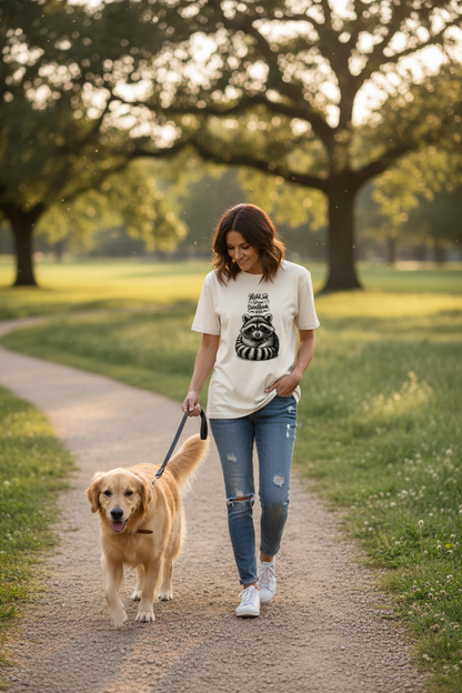 Funny T-Shirt - Overthinking Racoon Comfort Colors Tee - Purrfect Pet Haven