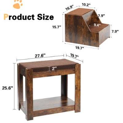 Pet Bunk Bed - Multi-Level with Steps - Purrfect Pet Haven