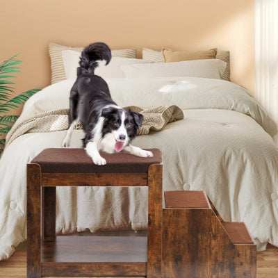 Pet Bunk Bed - Multi-Level with Steps - Purrfect Pet Haven