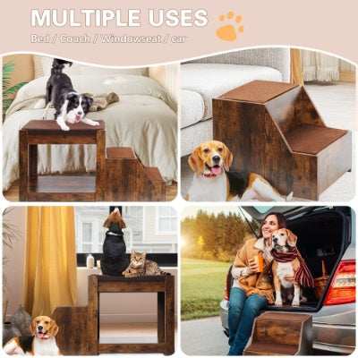 Pet Bunk Bed - Multi-Level with Steps - Purrfect Pet Haven