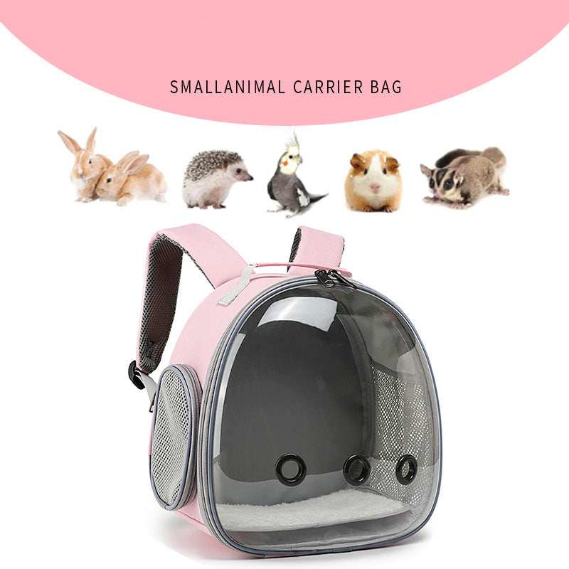 Small Animal Transparent Pet Carrier Backpack - Purrfect Pet Haven