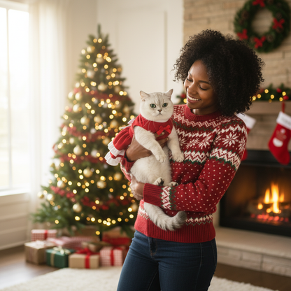Bow Princess Dress - Pet Christmas Holiday Outfit - Purrfect Pet Haven
