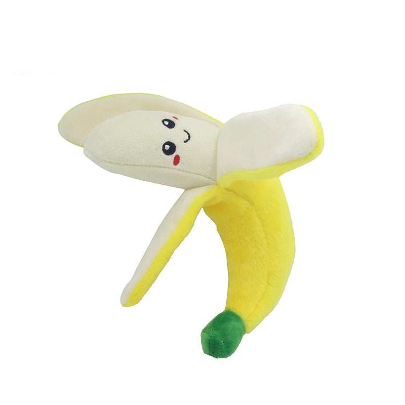 Pet Plush Sound Toy Fruit Vegetable Dog Cat Educational Toy - Purrfect Pet Haven