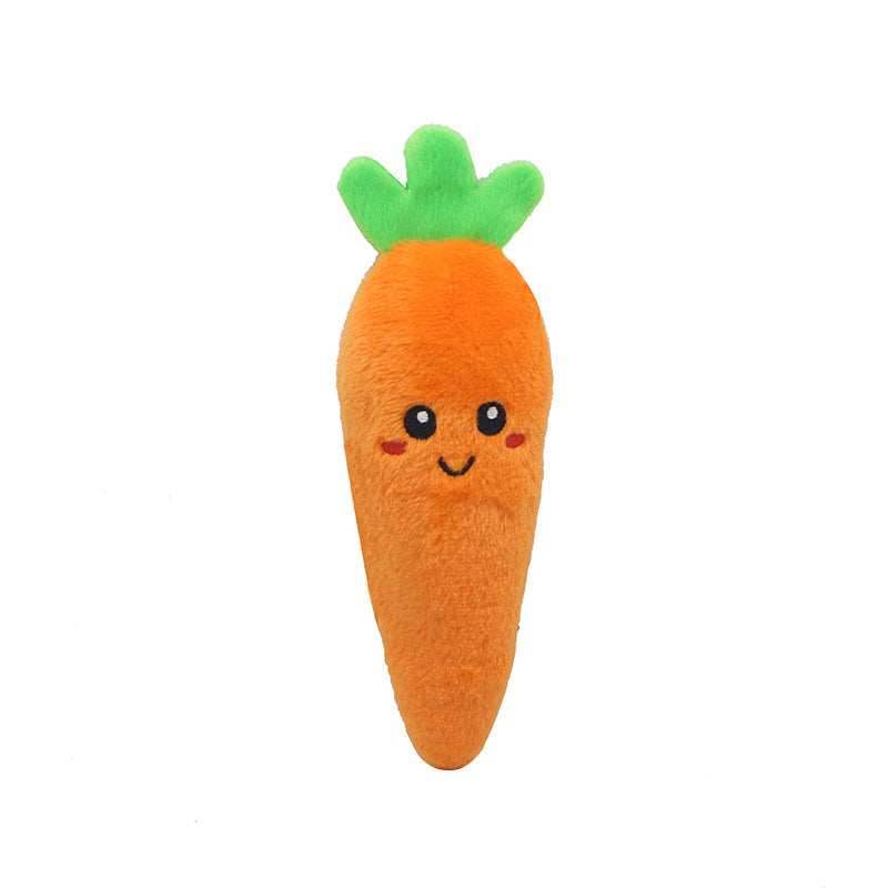 Pet Plush Sound Toy Fruit Vegetable Dog Cat Educational Toy - Purrfect Pet Haven
