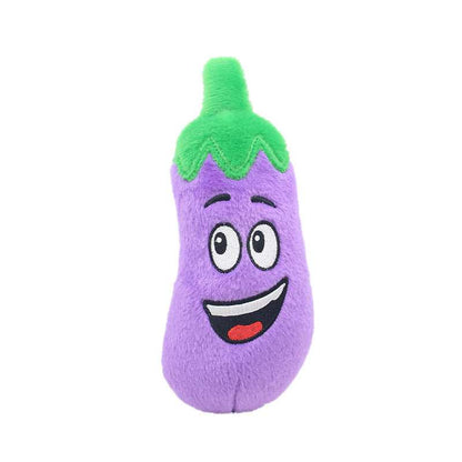 Pet Plush Sound Toy Fruit Vegetable Dog Cat Educational Toy - Purrfect Pet Haven