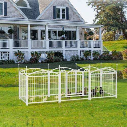 Dog Playpen Indoor 24 Inch 8 Panel Metal Dog Playpen - Purrfect Pet Haven