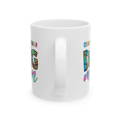 Colorful Dog Mom Ceramic Mug - Pet Owner Coffee Cup - Purrfect Pet Haven