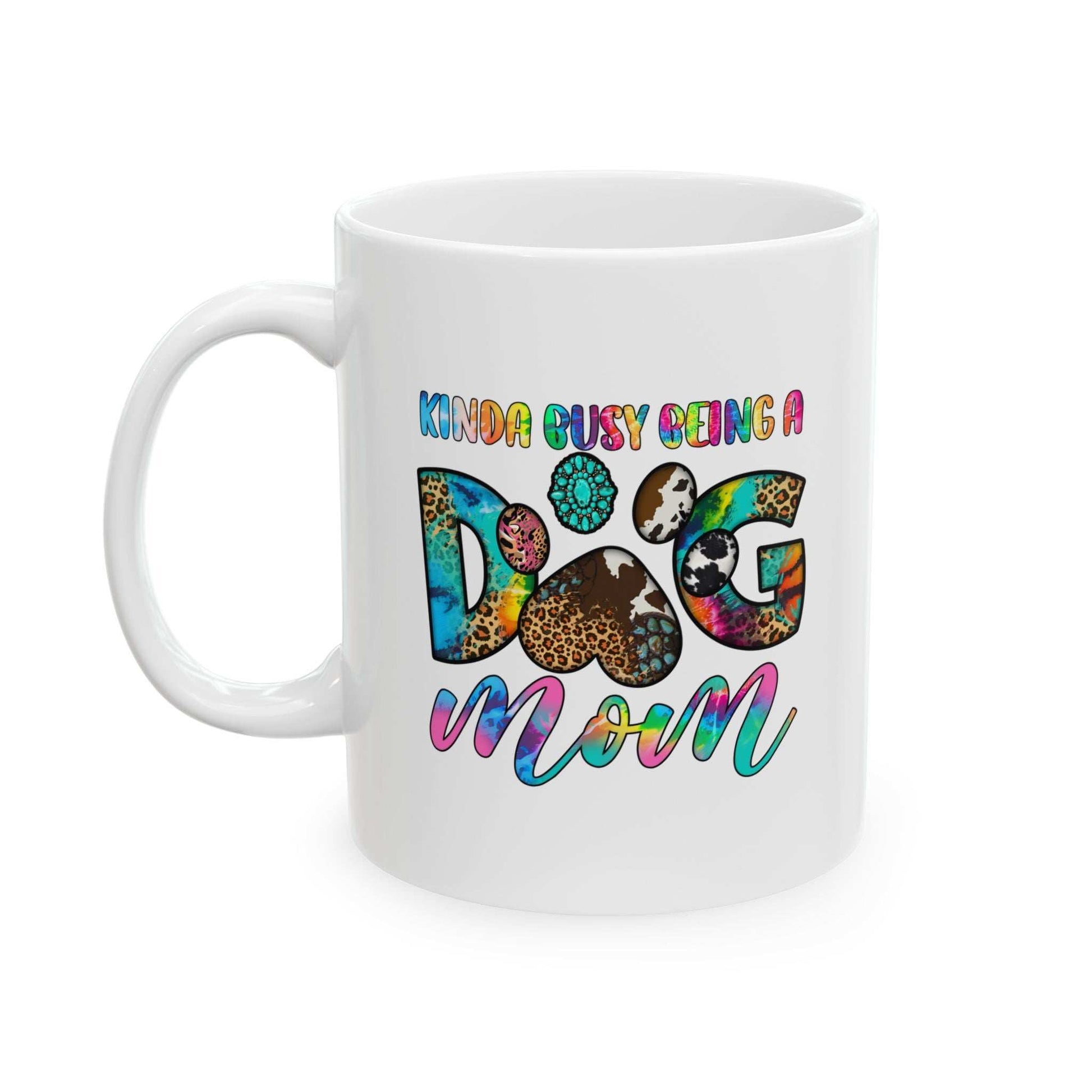 Colorful Dog Mom Ceramic Mug - Pet Owner Coffee Cup - Purrfect Pet Haven