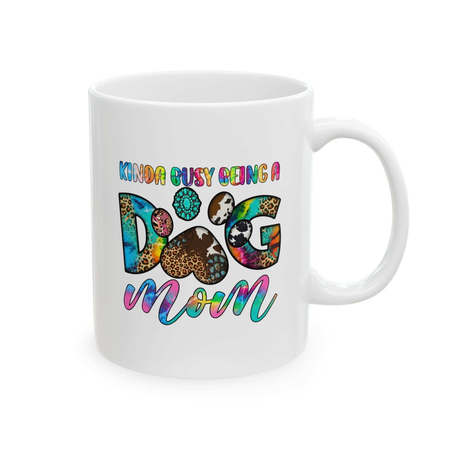 Colorful Dog Mom Ceramic Mug - Pet Owner Coffee Cup - Purrfect Pet Haven