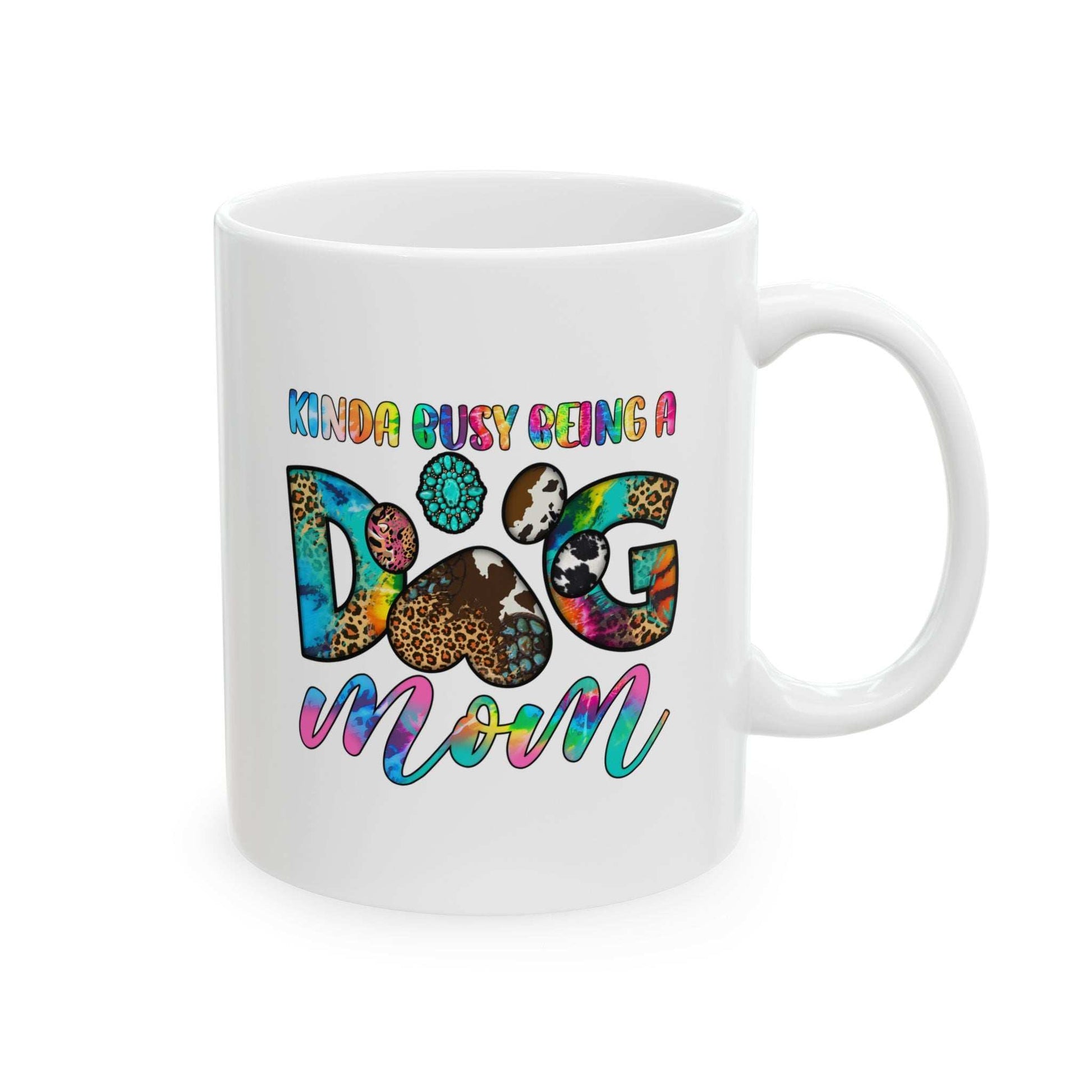 Colorful Dog Mom Ceramic Mug - Pet Owner Coffee Cup - Purrfect Pet Haven