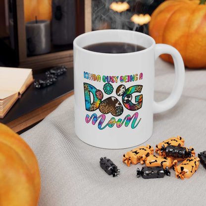 Colorful Dog Mom Ceramic Mug - Pet Owner Coffee Cup - Purrfect Pet Haven