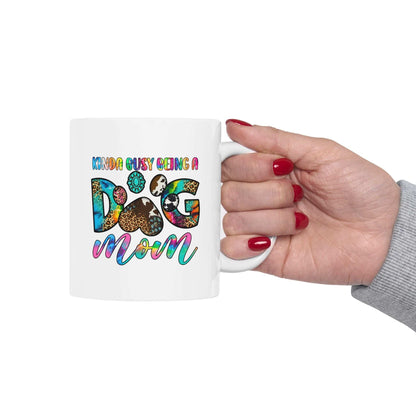 Colorful Dog Mom Ceramic Mug - Pet Owner Coffee Cup - Purrfect Pet Haven