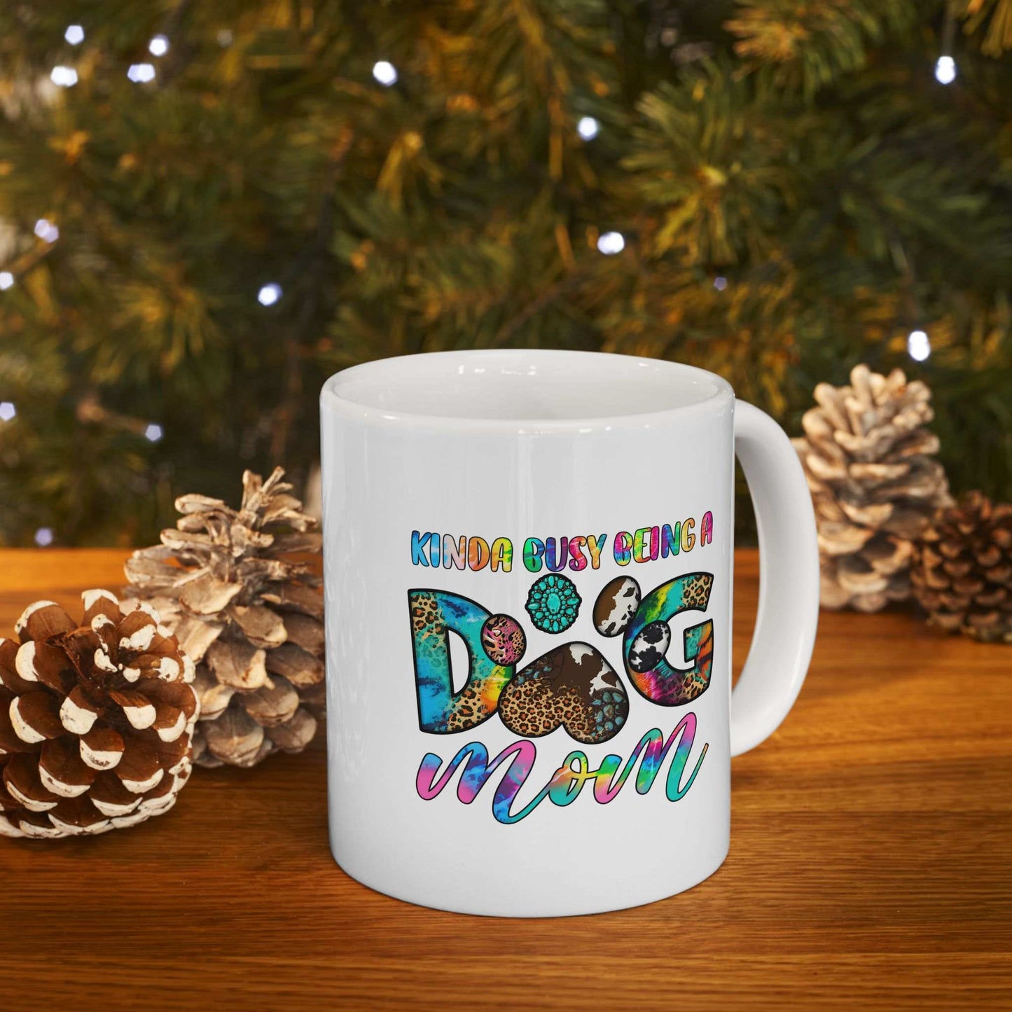 Colorful Dog Mom Ceramic Mug - Pet Owner Coffee Cup - Purrfect Pet Haven
