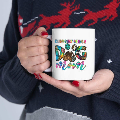 Colorful Dog Mom Ceramic Mug - Pet Owner Coffee Cup - Purrfect Pet Haven