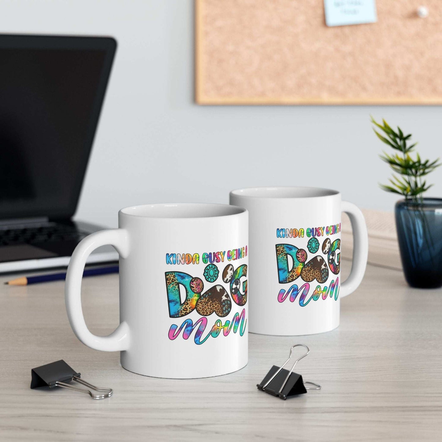 Colorful Dog Mom Ceramic Mug - Pet Owner Coffee Cup - Purrfect Pet Haven