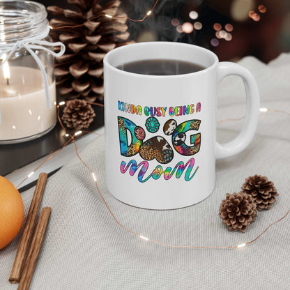 Colorful Dog Mom Ceramic Mug - Pet Owner Coffee Cup - Purrfect Pet Haven