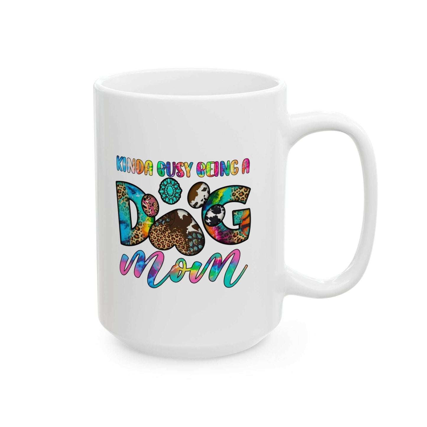 Colorful Dog Mom Ceramic Mug - Pet Owner Coffee Cup - Purrfect Pet Haven