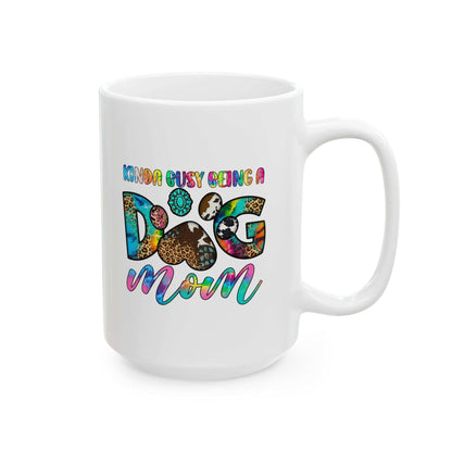 Colorful Dog Mom Ceramic Mug - Pet Owner Coffee Cup - Purrfect Pet Haven