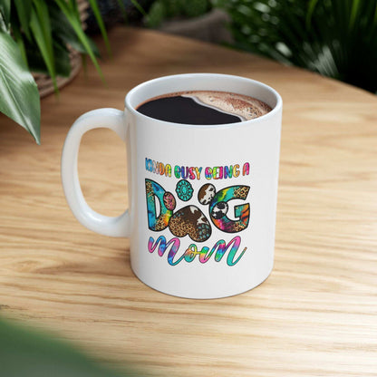 Colorful Dog Mom Ceramic Mug - Pet Owner Coffee Cup - Purrfect Pet Haven