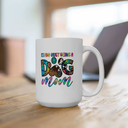 Colorful Dog Mom Ceramic Mug - Pet Owner Coffee Cup - Purrfect Pet Haven