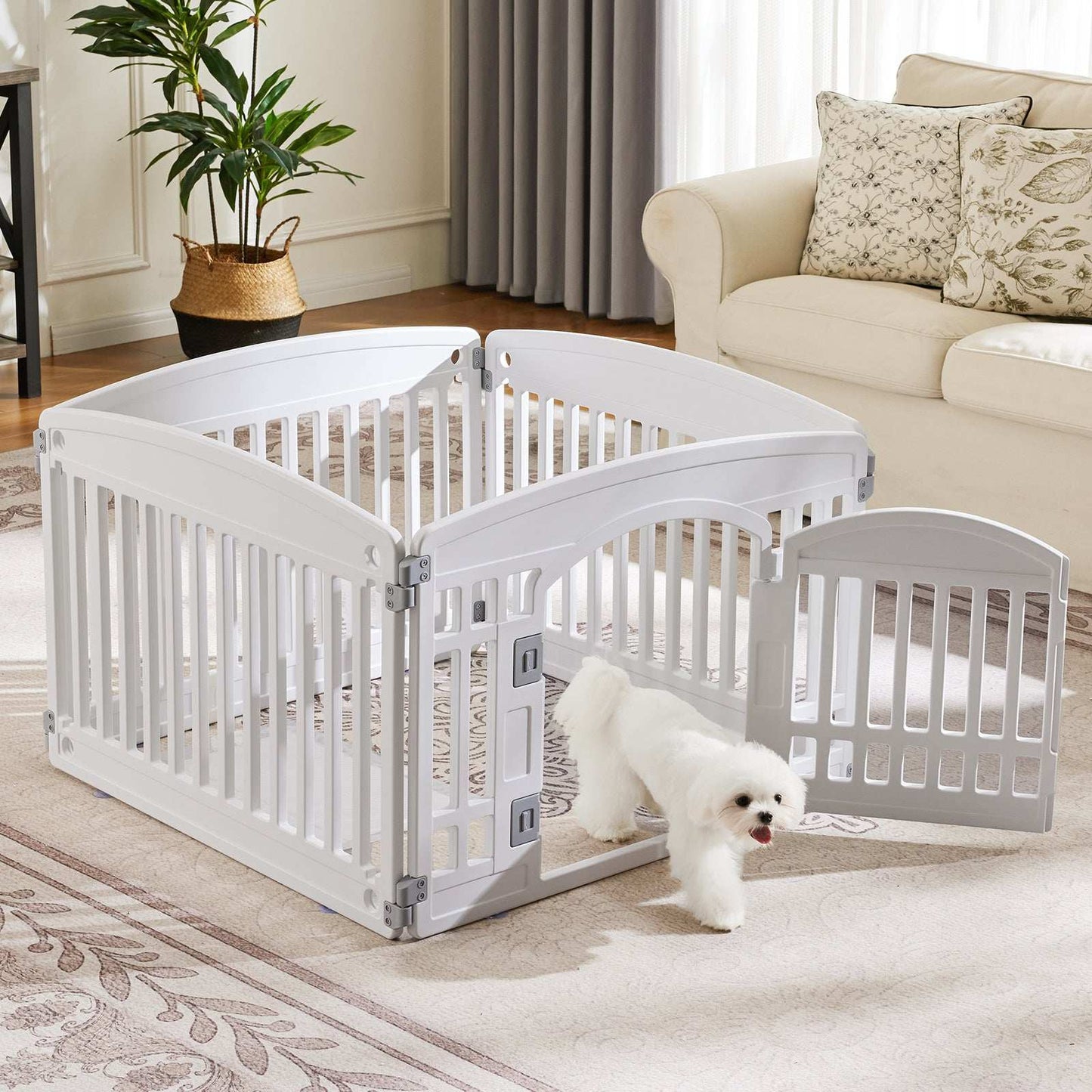 Safe & Reliable Dog Play Fence - Portable Pet Exercise Pen - Purrfect Pet Haven
