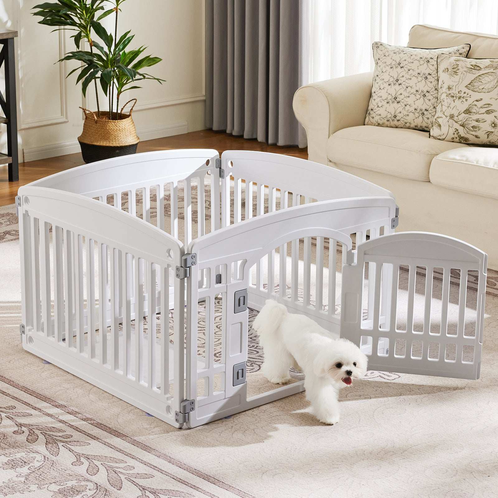 Safe & Reliable Dog Play Fence - Portable Pet Exercise Pen - Purrfect Pet Haven