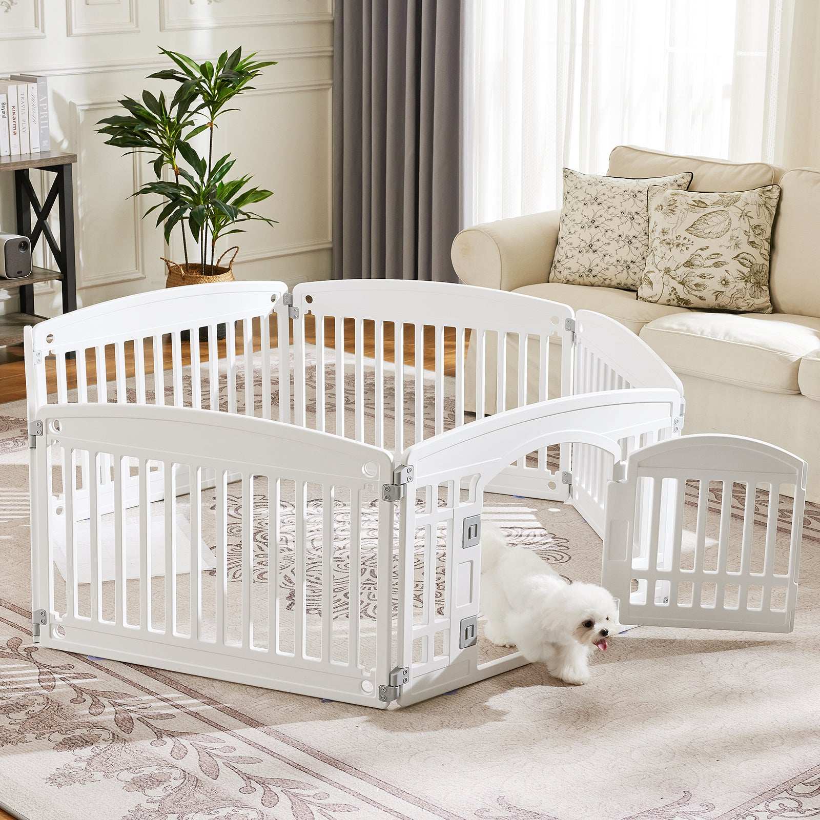 Safe & Reliable Dog Play Fence - Portable Pet Exercise Pen - Purrfect Pet Haven