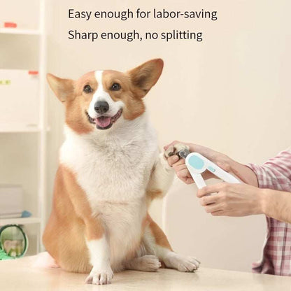 LED Pet Nail Clippers - Professional Dog Cat Nail Trimmers with Safety Guard - Purrfect Pet Haven