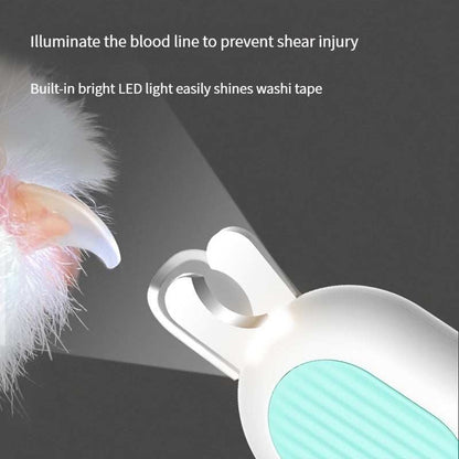 LED Pet Nail Clippers - Professional Dog Cat Nail Trimmers with Safety Guard - Purrfect Pet Haven