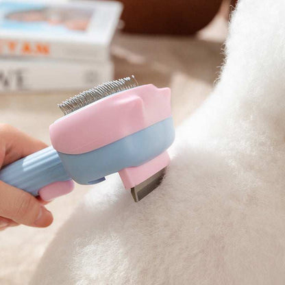 Professional Pet Deshedding Brush - Dematting Comb for Dogs & Cats All Hair Types - Purrfect Pet Haven