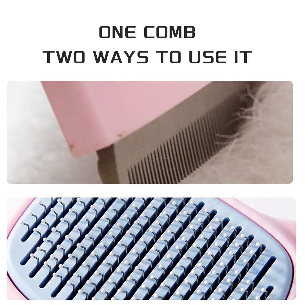 Professional Pet Deshedding Brush - Dematting Comb for Dogs & Cats All Hair Types - Purrfect Pet Haven