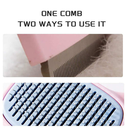 Professional Pet Deshedding Brush - Dematting Comb for Dogs & Cats All Hair Types - Purrfect Pet Haven