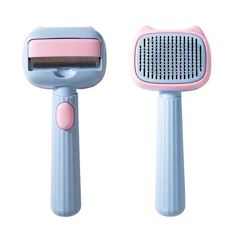 Professional Pet Deshedding Brush - Dematting Comb for Dogs & Cats All Hair Types - Purrfect Pet Haven