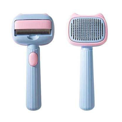 Professional Pet Deshedding Brush - Dematting Comb for Dogs & Cats All Hair Types - Purrfect Pet Haven