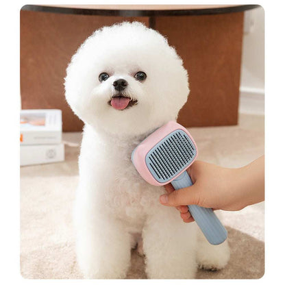 Professional Pet Deshedding Brush - Dematting Comb for Dogs & Cats All Hair Types - Purrfect Pet Haven