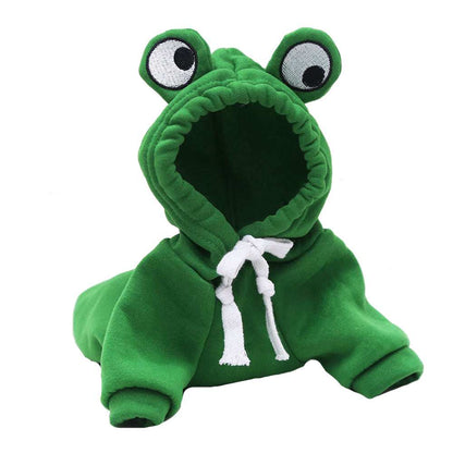Adorable Frog Halloween Costume Hoodie - Soft Warm Pet Sweatshirt - Purrfect Pet Haven
