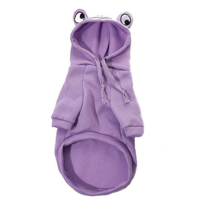 Adorable Frog Halloween Costume Hoodie - Soft Warm Pet Sweatshirt - Purrfect Pet Haven