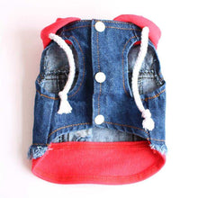Pet Supplies Denim Dog Knitted Hooded Vest - Purrfect Pet Haven