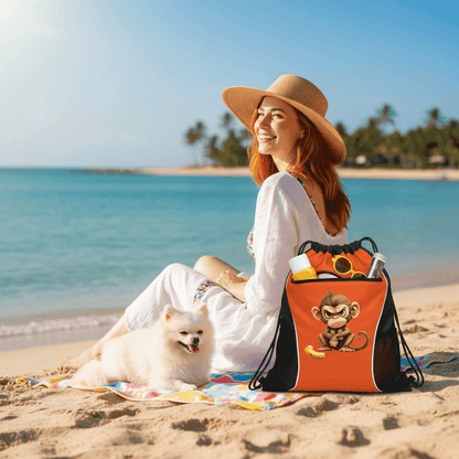 Monkey Drawstring Bag - Fun Cinch Pack for Pet Lovers - Purrfect Pet Haven