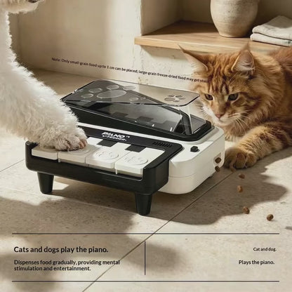 Pet Treat Dispenser - Piano Keys And Four Sound Modes
