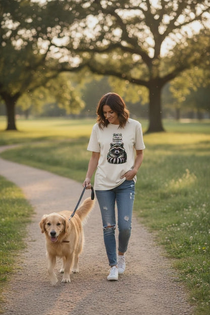 Funny T-Shirt - Overthinking Racoon Comfort Colors Tee