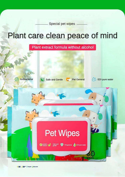 Gentle & Safe Cleaning Care Pet Wipes - Purrfect Pet Haven